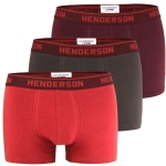 HENDERSON Bokserki Męskie 3 Szt 41931 JEWEL Czerwone Szare