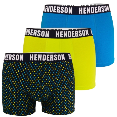 HENDERSON Bokserki Męskie 3 Szt 42255 JET Niebieskie Zielone