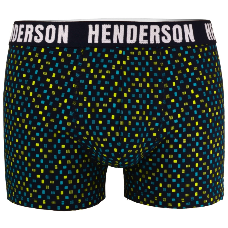 Model w wzorzystych bokserkach Henderson z gumą