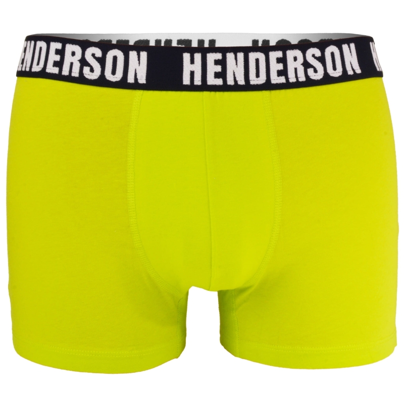 Neonowe żółte bokserki męskie Henderson z gumą
