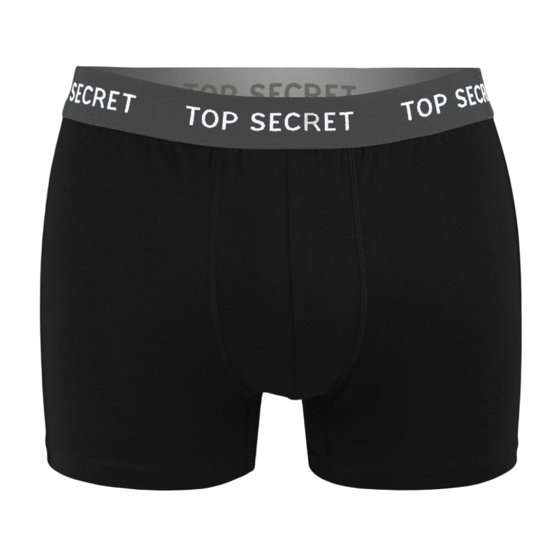 Zestaw 2 sztuk bokserek Top Secret – wygodna bawełna, kolory czarny, granatowy i szary