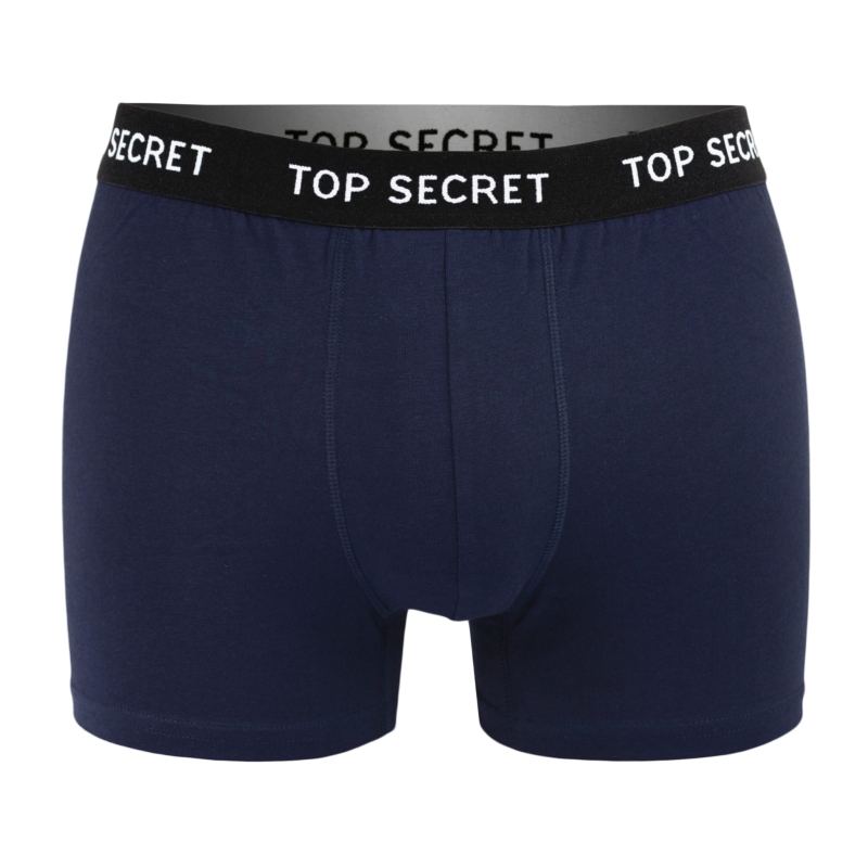 Zestaw 2 bokserek Top Secret z bawełny, w odcieniach granatu i szarości