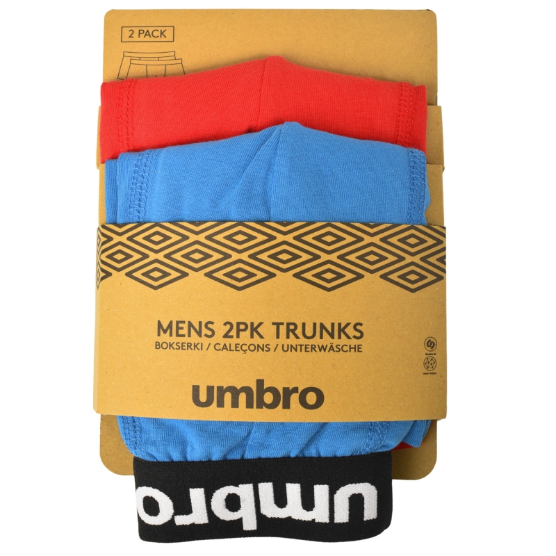 Bokserki męskie Umbro w oryginalnym opakowaniu producenta z logo.