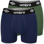 Umbro Bokserki Męskie Bawełniane Kolorowe Logo 2 sztuki 0197