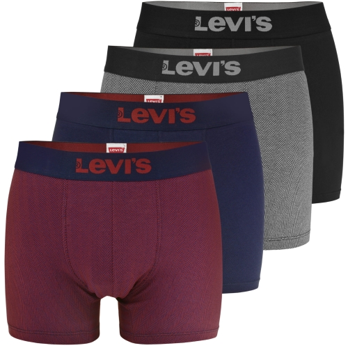 Levi's Bokserki Męskie Bawełniane Wielokolorowe BM374 4 sztuki