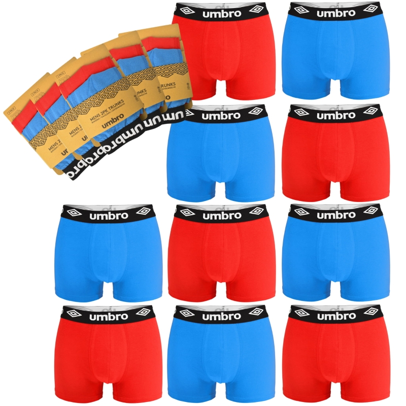Zestaw 10 bokserek męskich Umbro 0197 z bawełny.