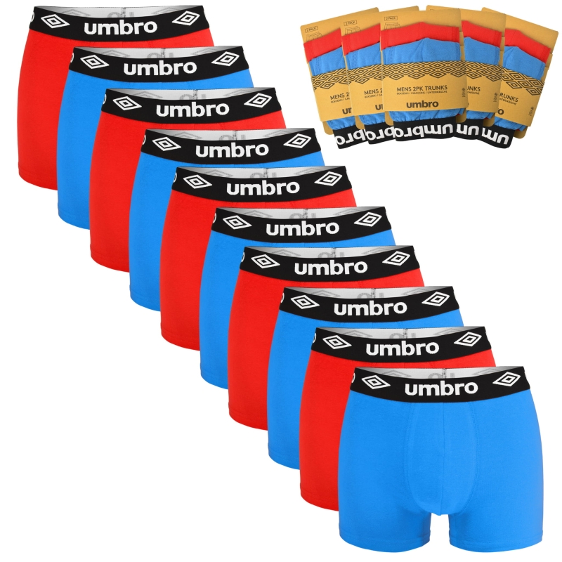 Miękka i elastyczna bawełna w bokserkach Umbro 10-pak.