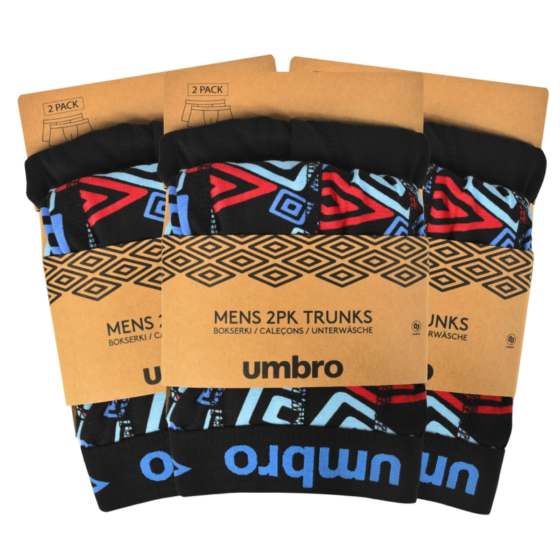 Detal wzoru i wykończenia bokserek męskich Umbro.