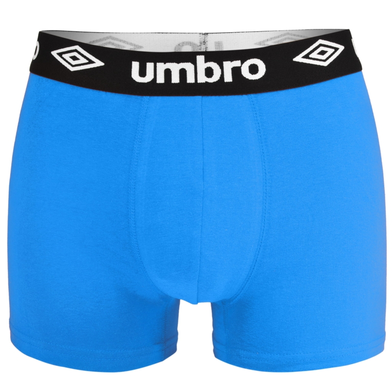 Pojedyncza para bokserek Umbro model 0197 z czarną gumą.