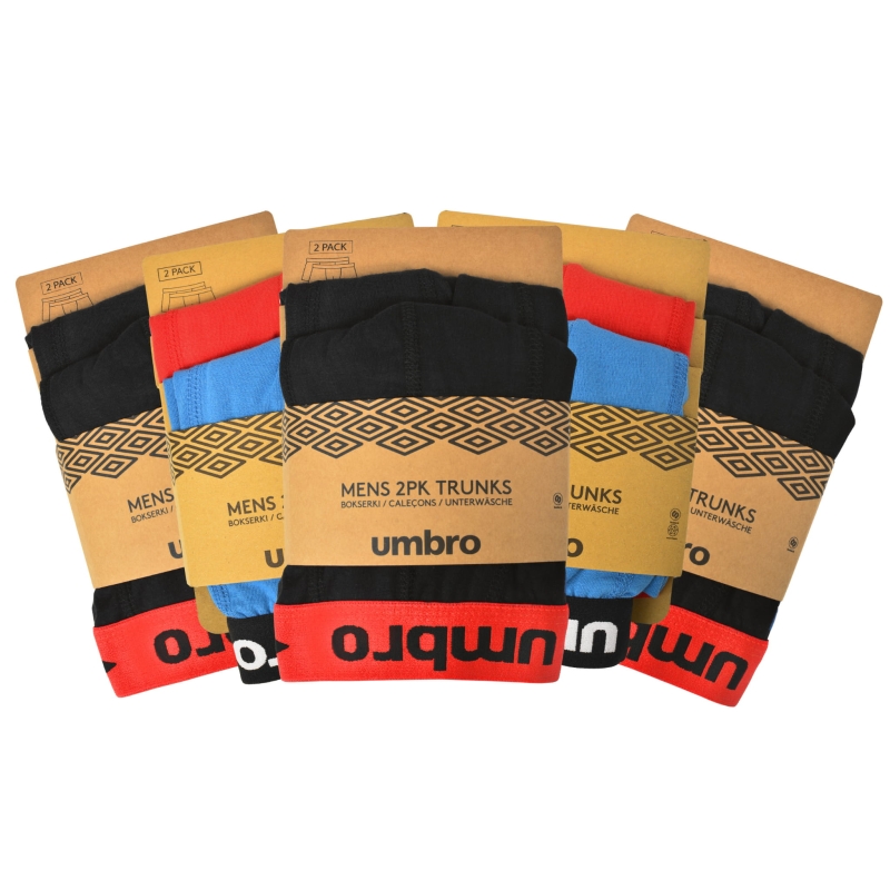 Fabryczne opakowanie zestawu 10 bokserek Umbro 0197.