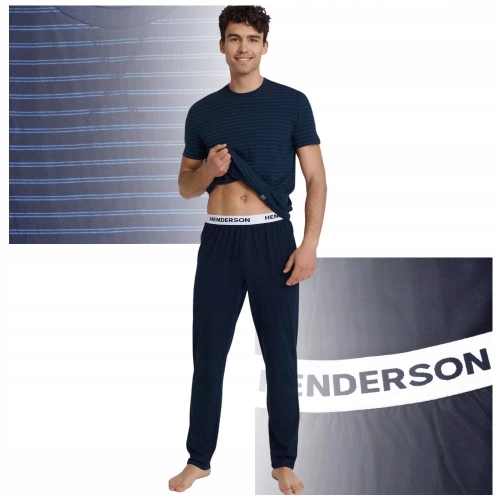 HENDERSON Piżama Męska Krótki Rękaw 40945_59X