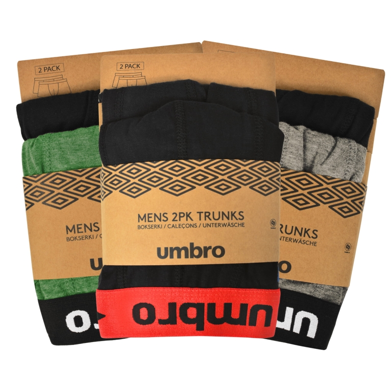 Umbro bokserki męskie – 6 sztuk bawełnianych w różnych modnych kolorach