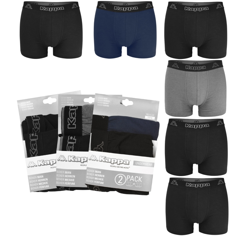 Kappa 6 sztuk Bokserek – Męskie Majtki Bawełniane 710947