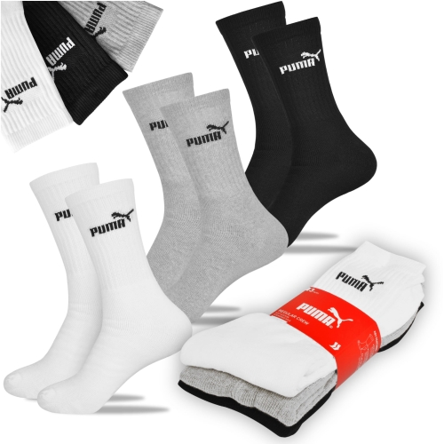 PUMA Skarpety Długie Bawełniane 3 pary Mix Basic 88329610