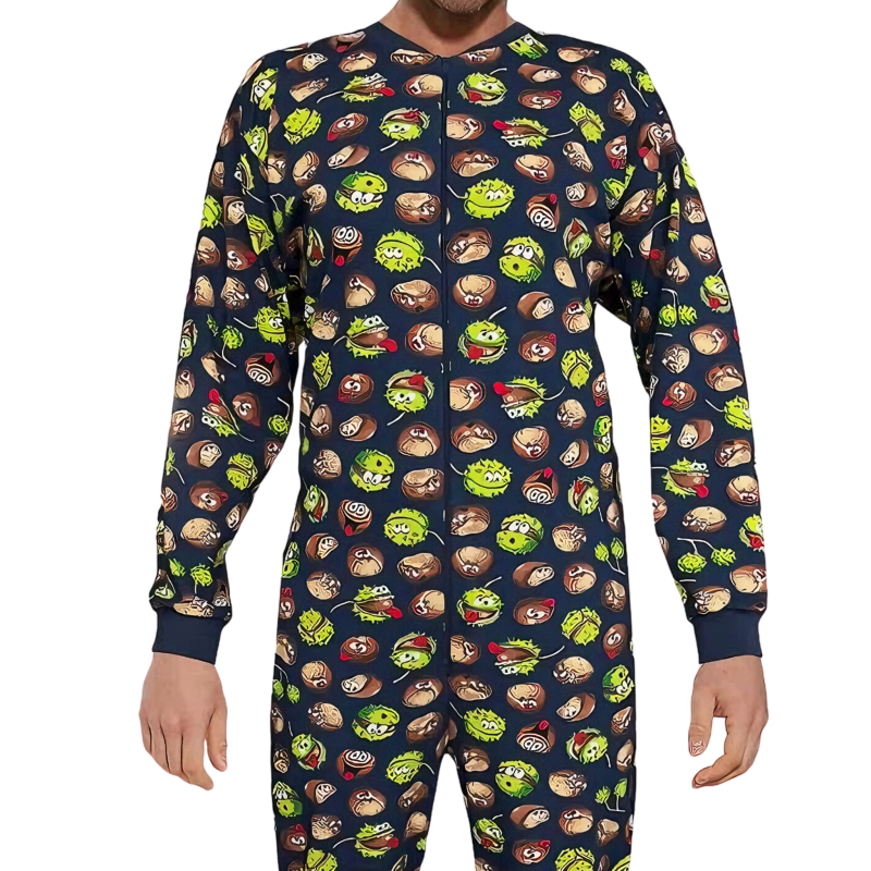 Zbliżenie na wzór Piżama Męska Kombinezon CORNETTE  196/285  Model