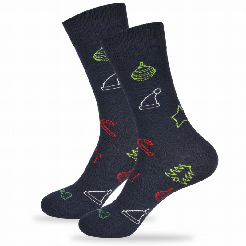 Świąteczne skarpety męskie Lee Cooper – motyw renifera, 3 pary w eleganckim opakowaniu prezentowym