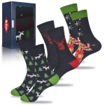 Lee Cooper Świąteczne Skarpety Męskie Ciastek 3 Pary Na Prezent