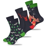 Lee Cooper Świąteczne Skarpety Męskie Ciastek 3 Pary Na Prezent