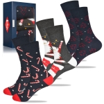 Lee Cooper Świąteczne Skarpety Męskie Mikołaj 3 Pary Na Prezent