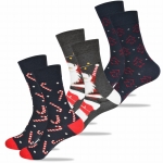 Lee Cooper Świąteczne Skarpety Męskie Mikołaj 3 Pary Na Prezent
