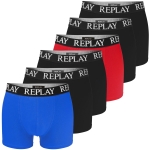 Replay Bokserki Męskie Zestaw 6 sztuk Bawełna Kolor BM332 Logo