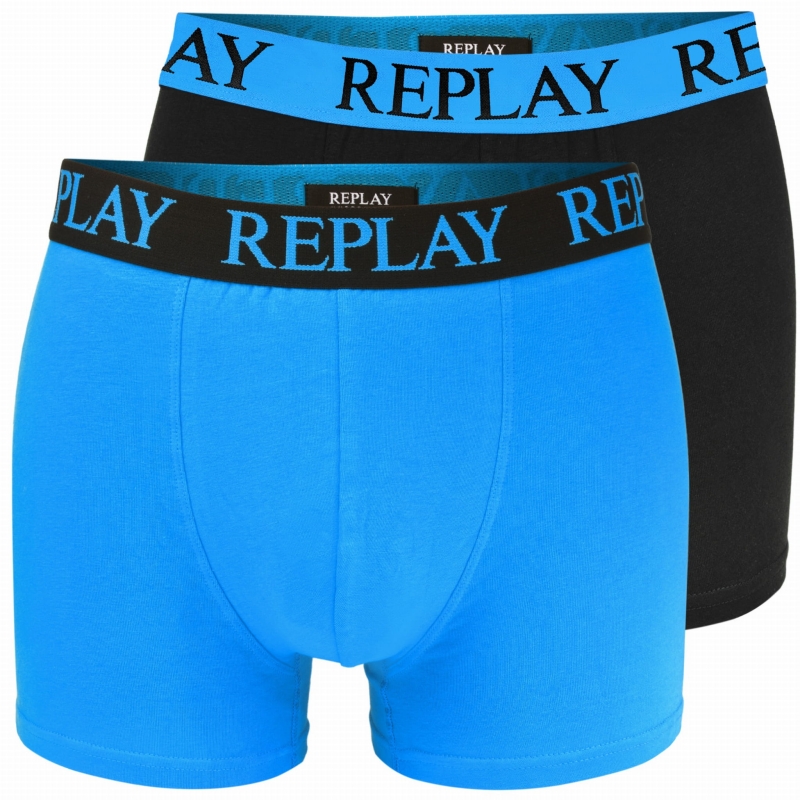 Zestaw bokserek Replay BM331, widok wszystkich sztuk razem w różnych kolorach