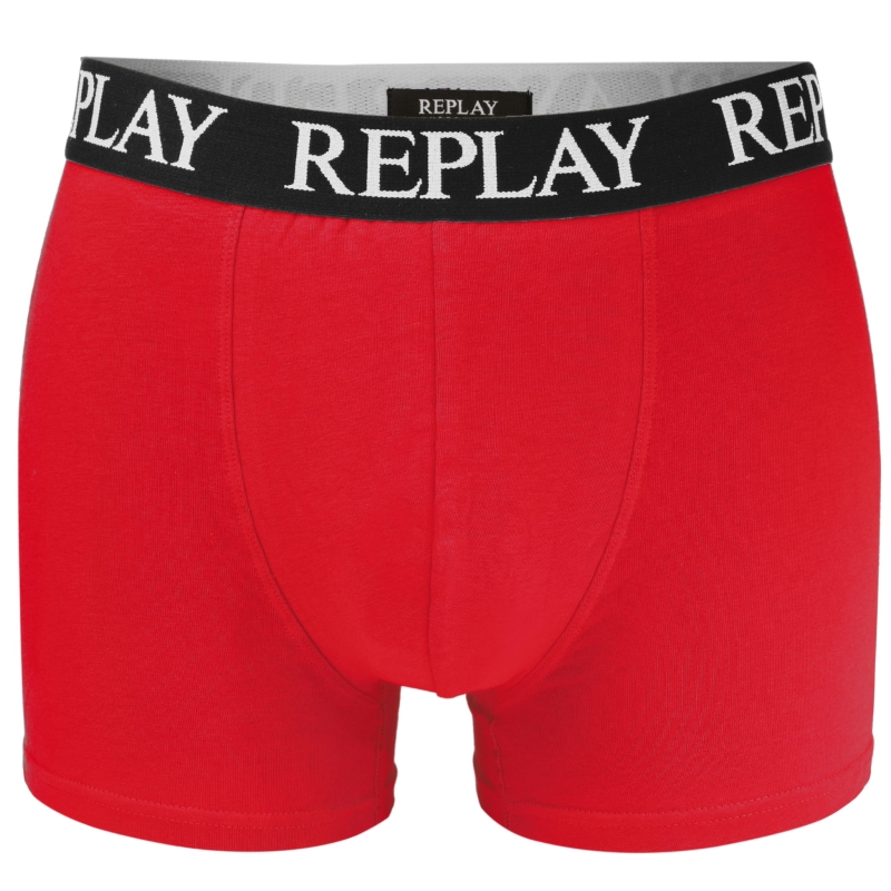 Zestaw 2 bokserek męskich Replay w kolorze czarnym i czerwonym