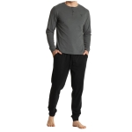 ATLANTIC Piżama Męska Bawełniana Szara