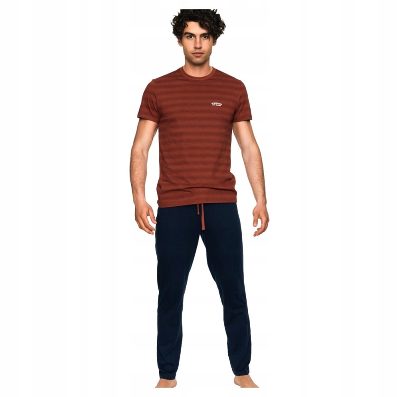 HENDERSON Piżama Męska Krótki Rękaw 40048x33 Model