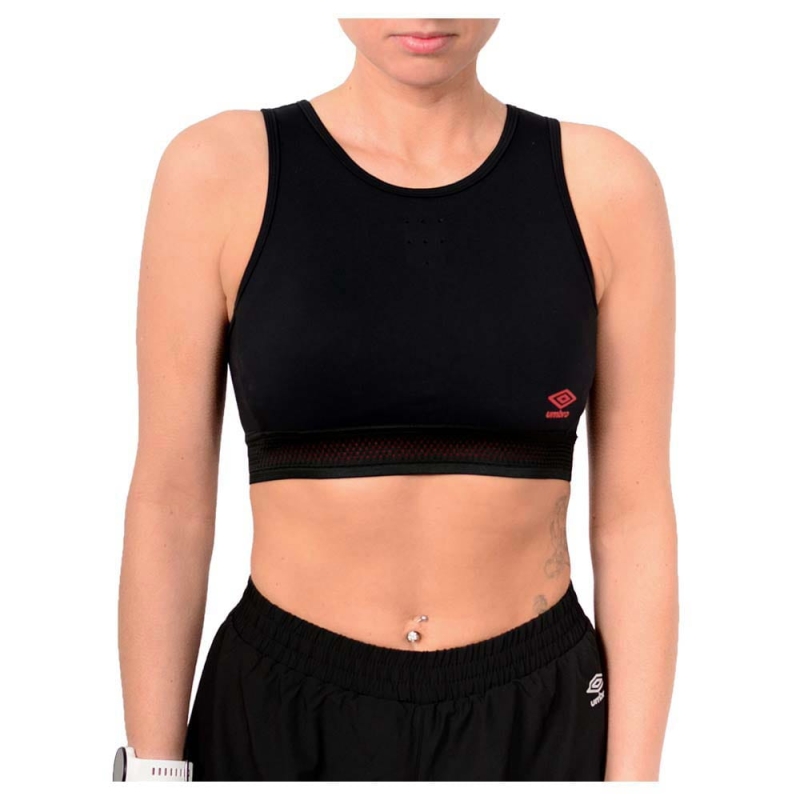 UMBRO Biustonosz Sportowy Damski CZARNY
