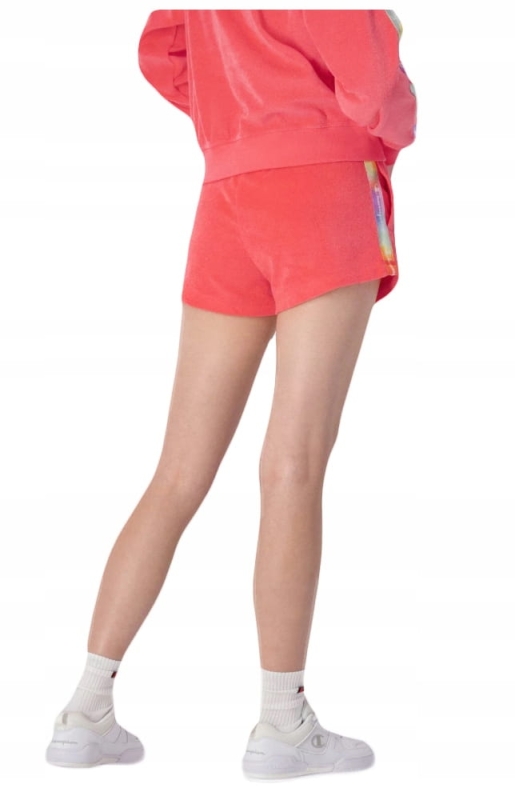 CHAMPION Spodenki Damskie 114998 RÓŻOWE z modelu z tyłu
