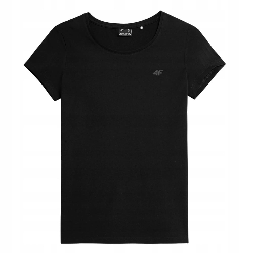 4F T-shirt Koszulka Damska TSD350 CZARNA