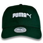 PUMA Czapka z Daszkiem Unisex Bawełna Zielona LOGO