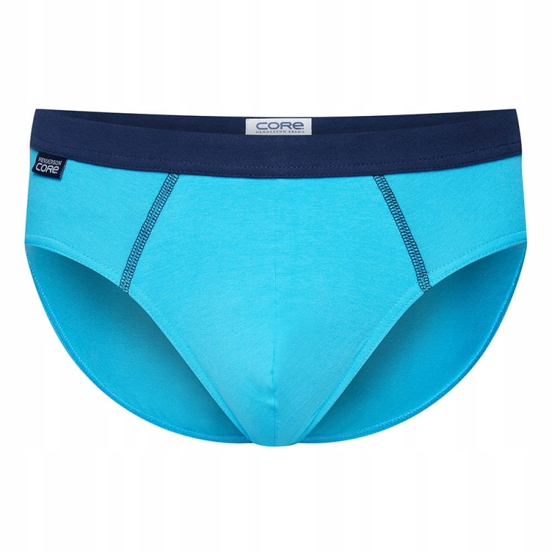 Niebieskie slipy męskie Henderson CORE z granatową gumką