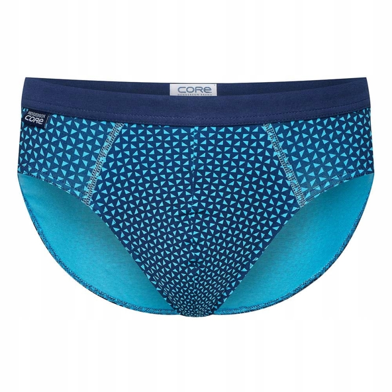 Slipy Henderson CORE z niebieskim wzorem geometrycznym