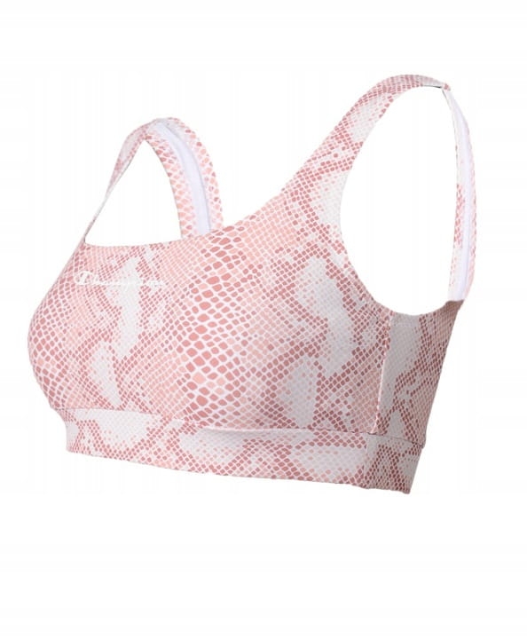 Champion jasno różowe bikini górne damskie dwuczęściowe – widok boczny na sylwetce