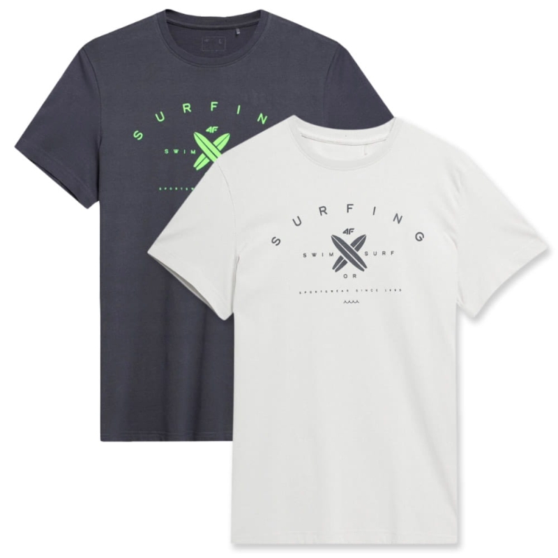 Zestaw koszulek męskich 4F bawełniane