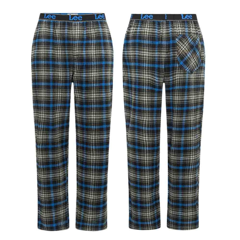 Spodnie piżamowe Lee – przód i tył zestawione