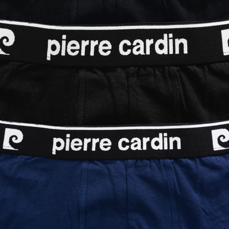 Guma z logo Pierre Cardin – czarne i granatowe bokserki