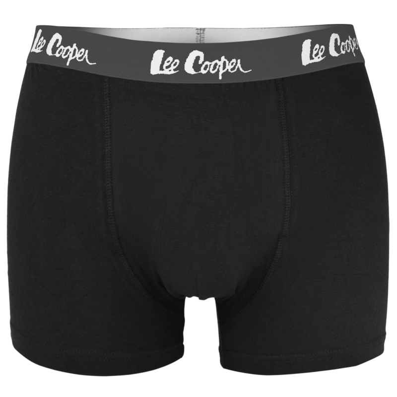Bawełniane bokserki męskie Lee Cooper czarne – pakiet 2 sztuki.
