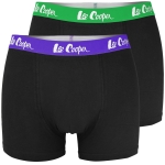 Lee Cooper Bokserki Męskie Bawełniane Czarne BLUE SEA  2 sztuki