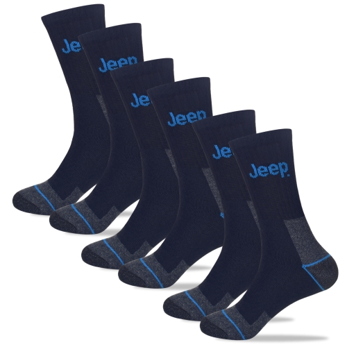 JEEP Wytrzymałe Skarpety Męskie NAVY Bawełna Zestaw 3 Pary