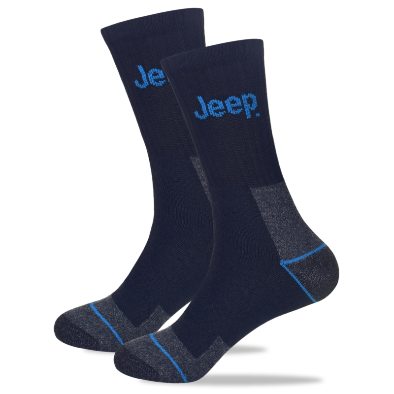 Jeep skarpety męskie navy bawełna, komplet 3 pary.