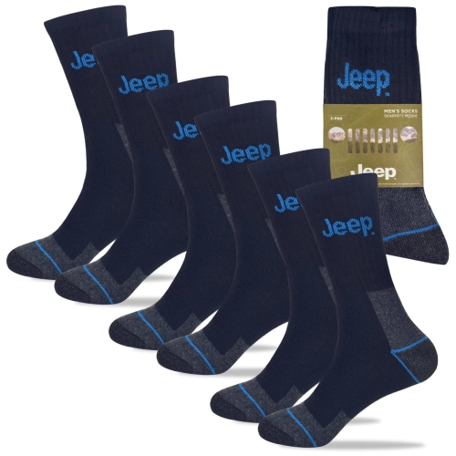 JEEP Wytrzymałe Skarpety Męskie NAVY Bawełna Zestaw 3 Pary