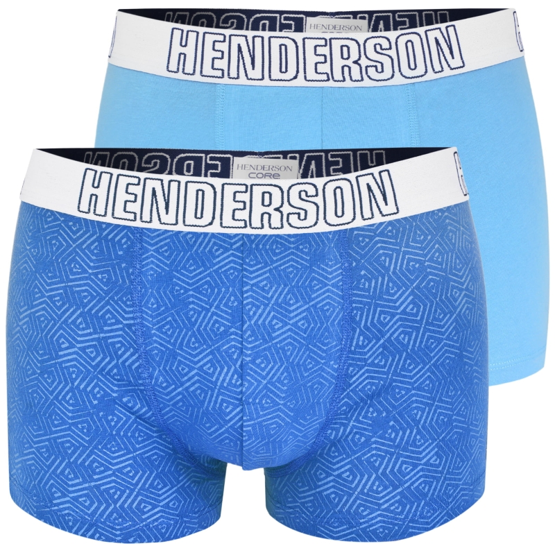 Zestaw dwóch bokserek męskich Henderson w odcieniach niebieskiego
