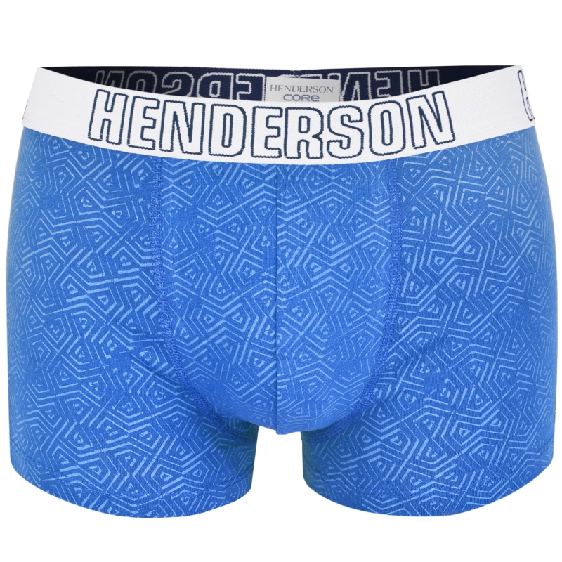 Granatowe bokserki męskie Henderson z geometrycznym wzorem