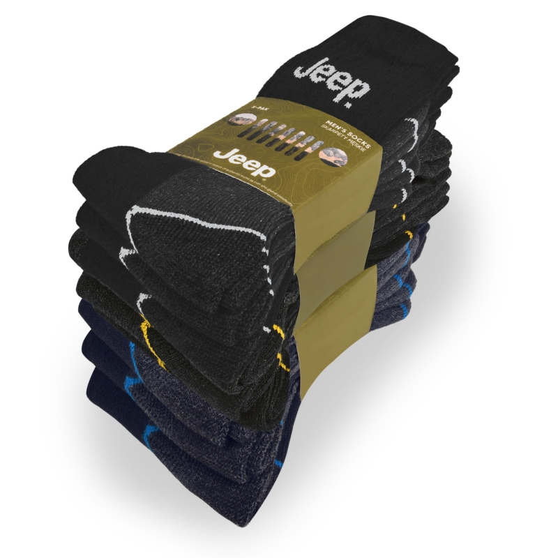 Bawełniane skarpety męskie Jeep – praktyczny zestaw 9 par