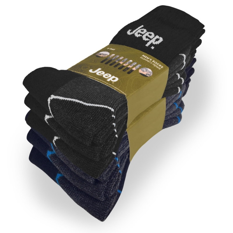 Jeep męskie skarpety – zestaw 6 par, wygodne i trwałe