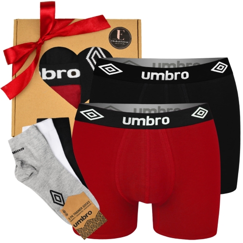 UMBRO Zestaw Bokserki Skarpety Męskie Na Prezent Dla Chłopaka