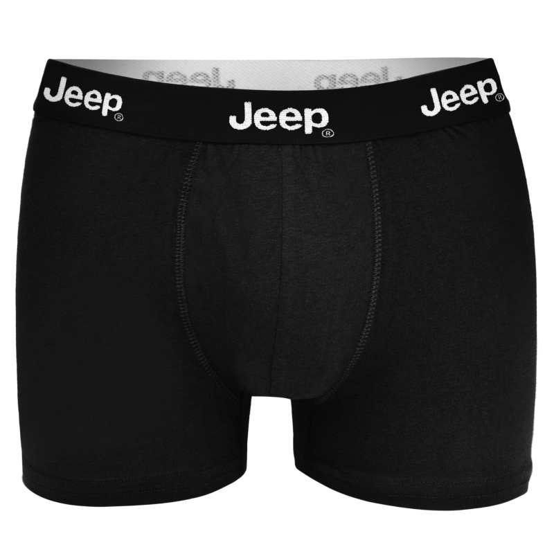 Pojedyncza para bokserek JEEP w kolorze czarnym.
